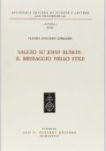 img Claudia Ruggiero Corradini - Saggio su John Ruskin: il messaggio nello stile (1989) PDF